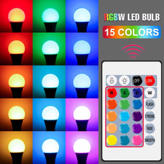 LED LAMP MULTICOLOR 12W With Remote control