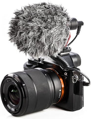 Universal Cardioid Microphone With Furry Windshield BY-MM1 Black/Red/Grey