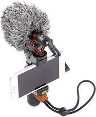 Universal Cardioid Microphone With Furry Windshield BY-MM1 Black/Red/Grey