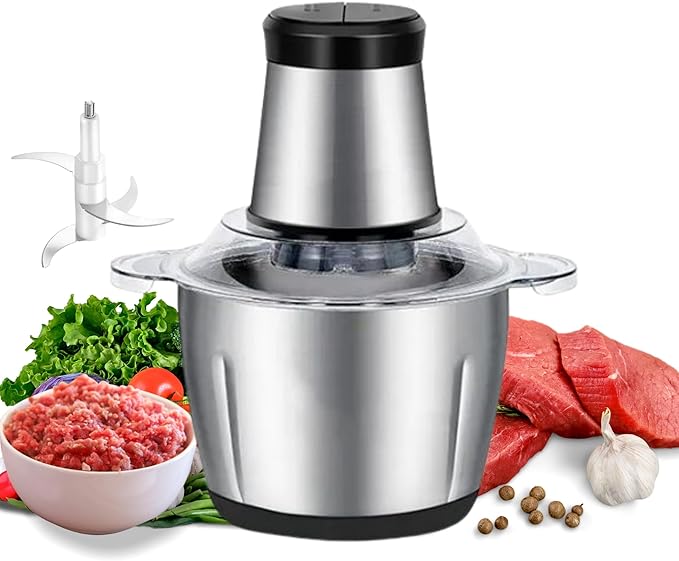 Bastec Electric Meat Chopper Grinder 2.0 L Silver