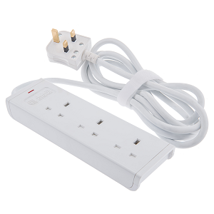 AL FANAR 3 Sockets Cord Extension 13A White 3meter