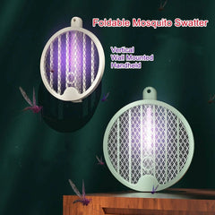 AlRaed Electric Fly Mosquito Swatter Foldable Hanging Mosquito Killer USB Rechargeable Bug Zapper for Home and Outdoor