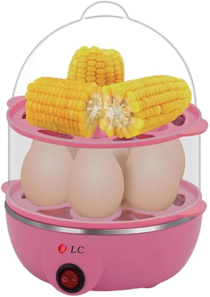 Double Layer 14 Egg Steaming Device 350.0 W 6902016009275 Pink/White