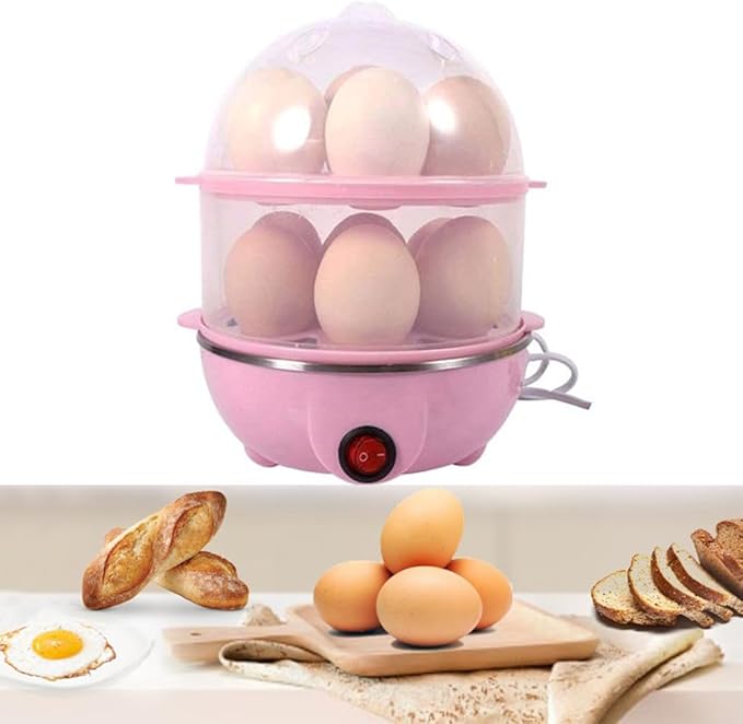 Double Layer 14 Egg Steaming Device 350.0 W 6902016009275 Pink/White