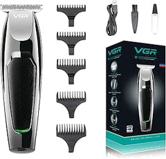 VGR V-030 Professional Fast Charging Hair Clipper Silver/Black 15x4.5x4cm